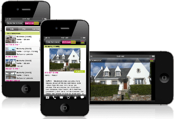 Immonot, l'application iPhone